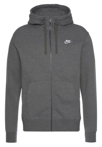 Nike Sportswear Giacca di felpa  grigio scuro / bianco