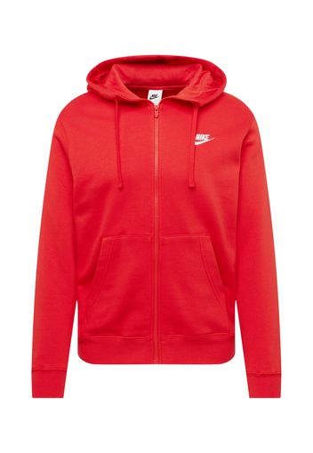 Nike Sportswear Giacca di felpa  rosso / bianco