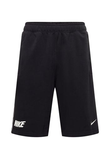 Nike Sportswear Pantaloni 'REPEAT'  nero / bianco