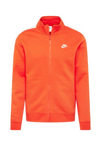 Nike Sportswear Giacca di felpa  rosso arancione / bianco
