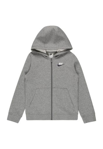 Nike Sportswear Giacca di felpa  nero / bianco / grigio sfumato