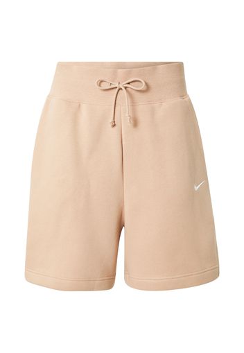 Nike Sportswear Pantaloni  beige chiaro / bianco