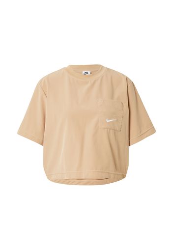 Nike Sportswear Maglietta  beige scuro / bianco