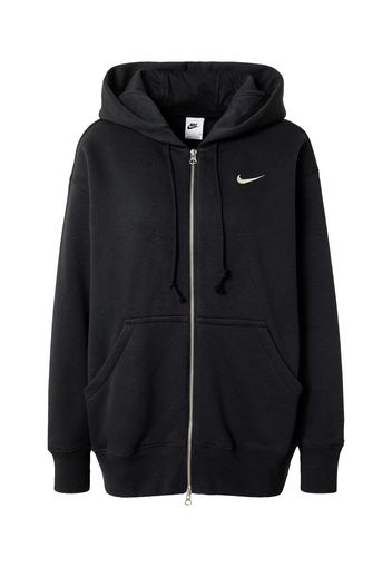 Nike Sportswear Giacca di felpa  nero / bianco