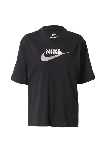 Nike Sportswear Maglietta  nero / bianco / lilla pastello