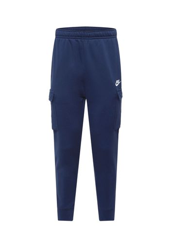 Nike Sportswear Pantaloni cargo 'Club'  blu scuro / bianco