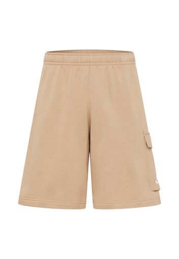 Nike Sportswear Pantaloni cargo  marrone chiaro / bianco