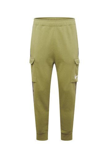 Nike Sportswear Pantaloni cargo  verde / nero / bianco