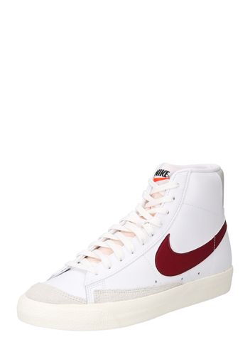 Nike Sportswear Sneaker alta 'Blazer 77'  bordeaux / bianco