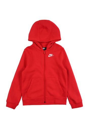Nike Sportswear Giacca di felpa  rosso / bianco