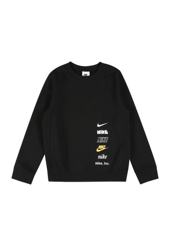 Nike Sportswear Felpa  giallo chiaro / nero / bianco