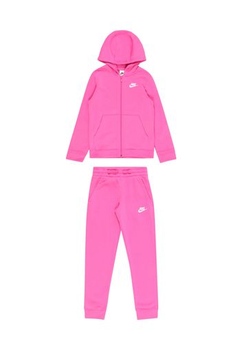 Nike Sportswear Tuta da jogging  fucsia / bianco