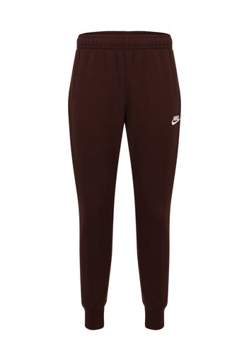 Nike Sportswear Pantaloni  marrone scuro / bianco