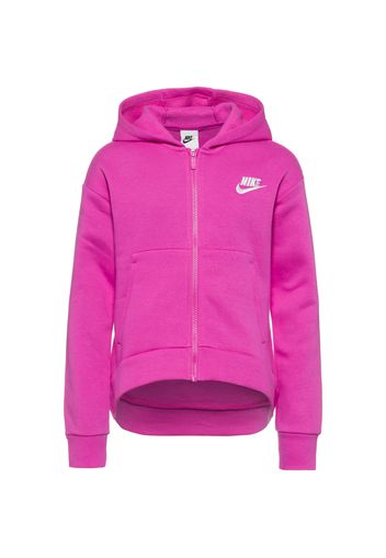 Nike Sportswear Giacca di felpa  rosa / bianco