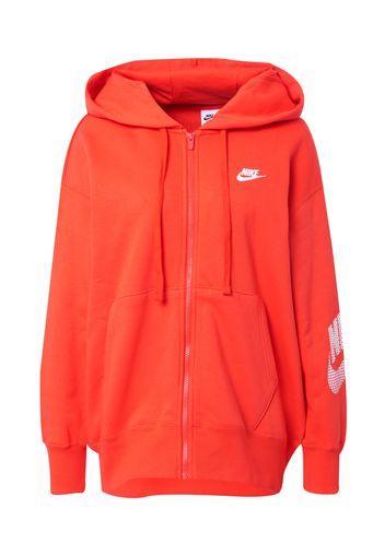 Nike Sportswear Giacca di felpa  rosso / bianco