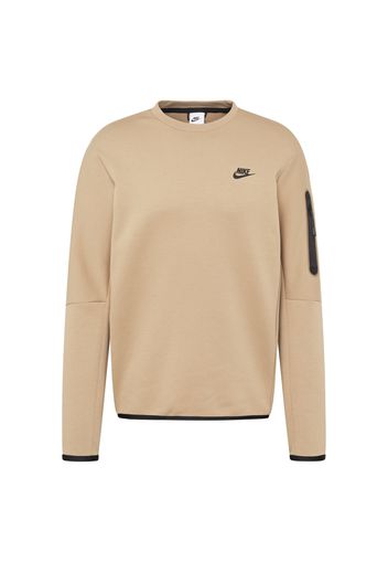 Nike Sportswear Felpa 'Tech Fleece'  beige / nero