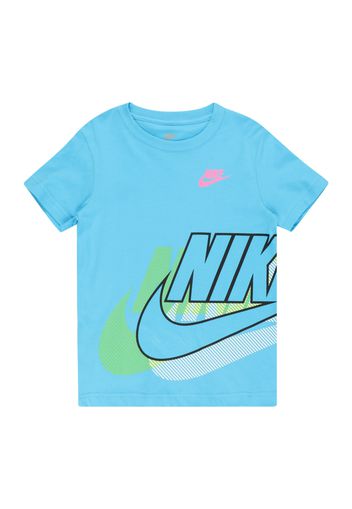 Nike Sportswear Maglietta 'FUTURA SIDEWINDER'  blu cielo / verde chiaro / rosa chiaro / nero