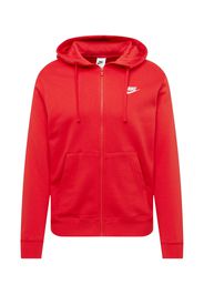 Nike Sportswear Giacca di felpa  rosso / bianco