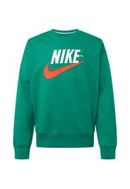 Nike Sportswear Felpa  verde scuro / bianco / arancione