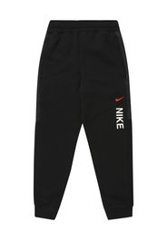 Nike Sportswear Pantaloni  nero / bianco / rosso