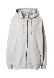 Nike Sportswear Giacca di felpa  grigio chiaro / bianco