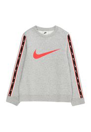 Nike Sportswear Felpa  grigio scuro / rosso acceso / nero / bianco