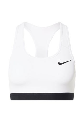 NIKE Reggiseno sportivo 'Swoosh'  bianco / nero