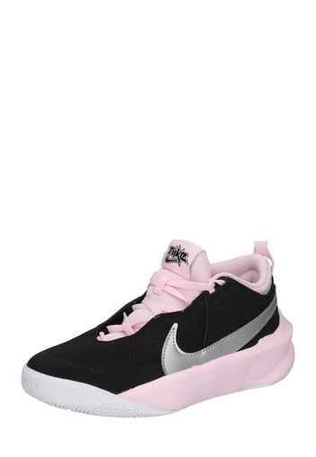 NIKE Scarpa sportiva 'Team Hustle D 10'  nero / rosa chiaro / grigio / bianco