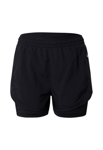 NIKE Pantaloni sportivi 'TEMPO LUXE'  nero / argento