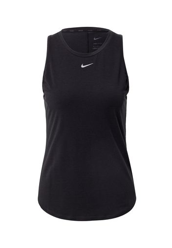 NIKE Top sportivo  nero / bianco