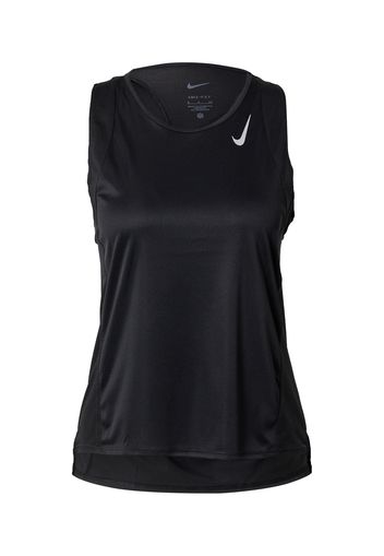 NIKE Top sportivo  nero / bianco