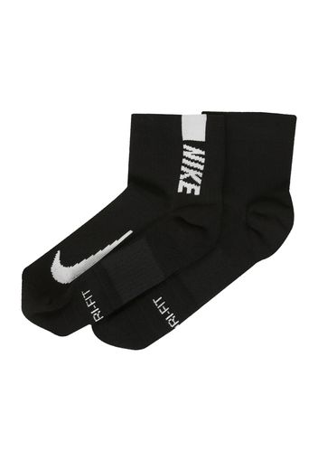 NIKE Calzino sportivo 'Multiplier'  nero / bianco