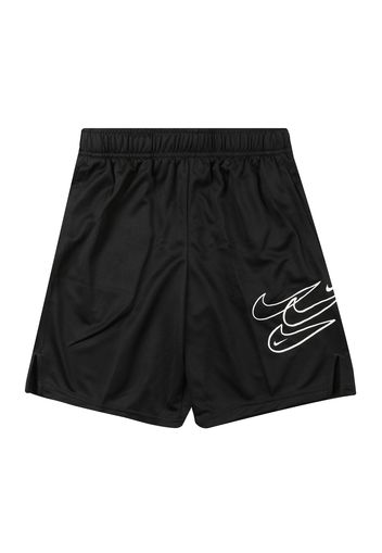 NIKE Pantaloni sportivi  nero / bianco