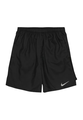 NIKE Pantaloni sportivi  nero / grigio argento