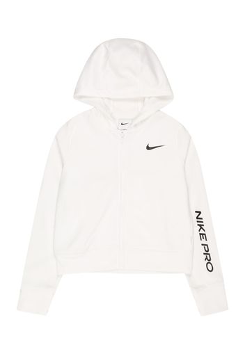 NIKE Giacca di felpa sportiva  bianco / nero