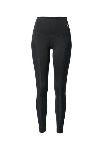 NIKE Pantaloni sportivi  nero / bianco / fucsia