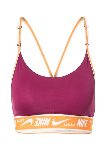 NIKE Reggiseno sportivo  rosso violaceo / arancione / bianco