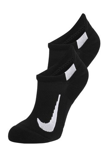 NIKE Calzino sportivo 'Multiplier'  nero / bianco