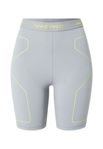 NIKE Pantaloni sportivi  grigio / giallo neon