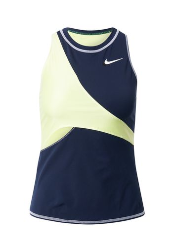 NIKE Top sportivo  navy / giallo chiaro