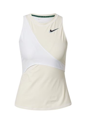 NIKE Top sportivo  bianco / beige