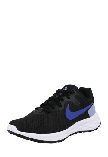 NIKE Scarpa da corsa 'Revolution 6'  nero / blu neon