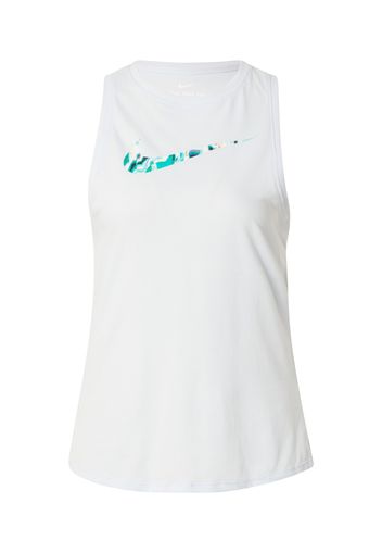 NIKE Top sportivo  bianco / giada / navy