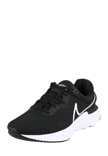 NIKE Scarpa da corsa 'React Miler 3'  nero / bianco