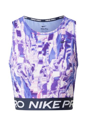 NIKE Top sportivo  blu scuro / bianco / lilla scuro / turchese