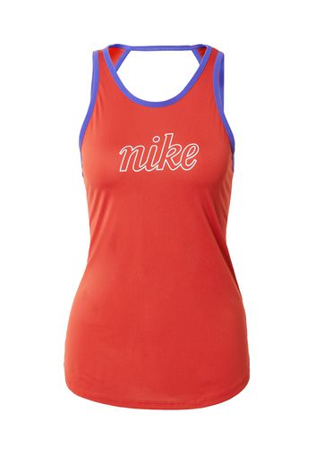 NIKE Top sportivo  ruggine / bianco / turchese