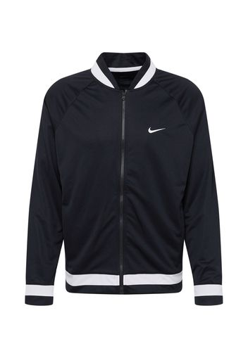 NIKE Giacca sportiva  nero / bianco