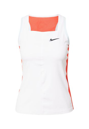 NIKE Top sportivo  bianco / arancione scuro / blu cielo