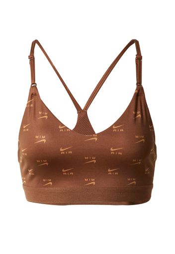 NIKE Reggiseno sportivo 'INDY'  marrone / arancione