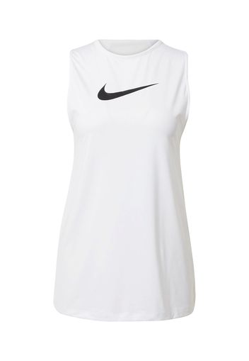 NIKE Top sportivo  nero / bianco